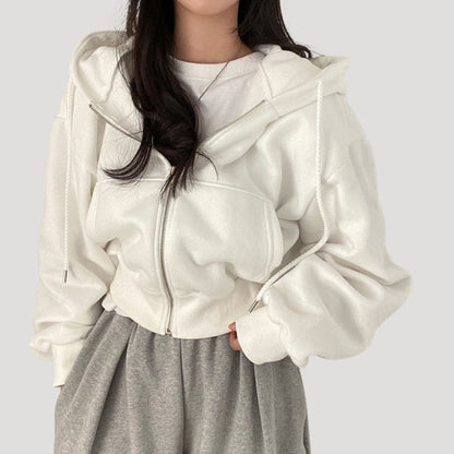 Sudadera Mujer Invierno Cremallera Capucha