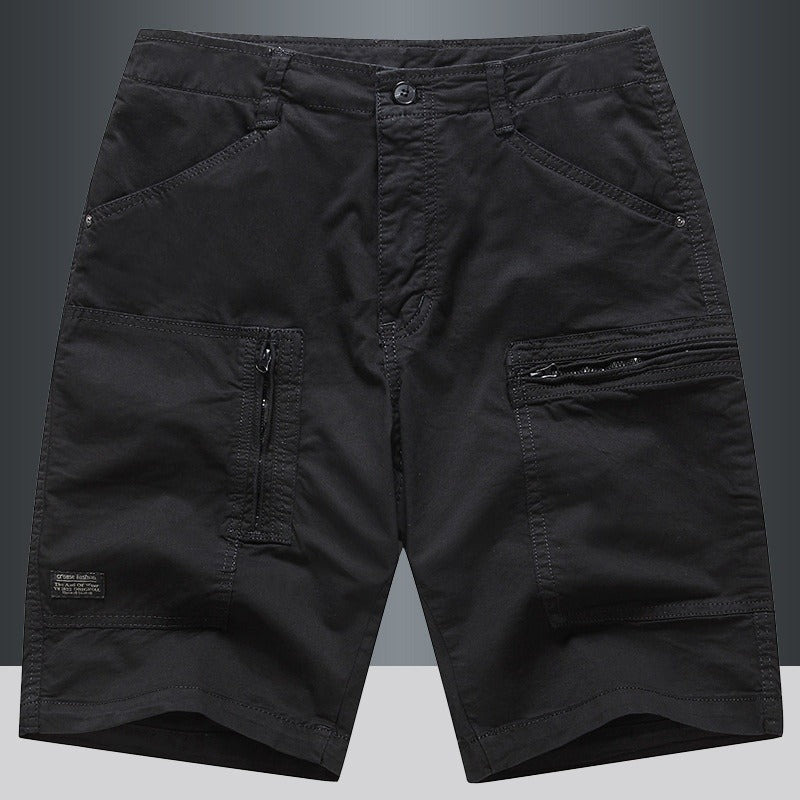 Pantalones cortos cargo hombre rectos con bolsillos