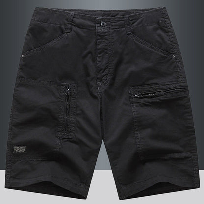 Pantalones cortos cargo hombre rectos con bolsillos