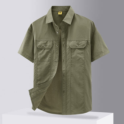 Camisa Hombre Casual con Bolsillos Prácticos
