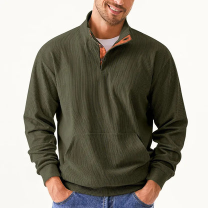 Sudadera Hombre Cuello Alto Cómoda con Bolsillos - Vestiria