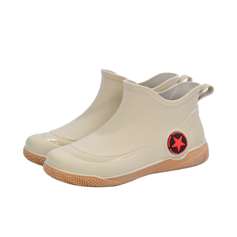 Botas de agua hombre cortas impermeables