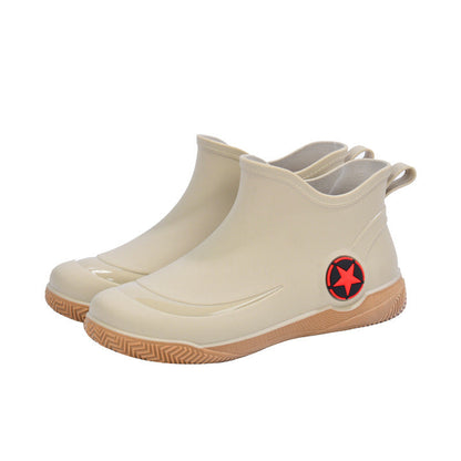 Botas de agua hombre cortas impermeables