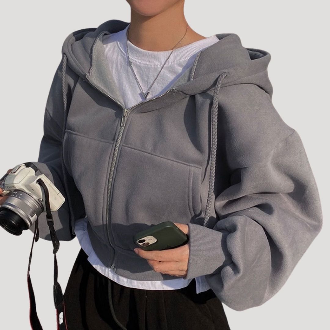 Sudadera Mujer Invierno Cremallera Capucha