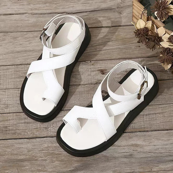 Sandalias Mujer Plataforma Cruzada Elegantes