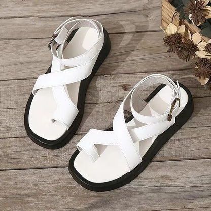 Sandalias Mujer Plataforma Cruzada Elegantes
