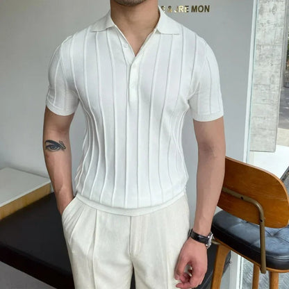 Polo Clásico Manga Corta Blanco Puro