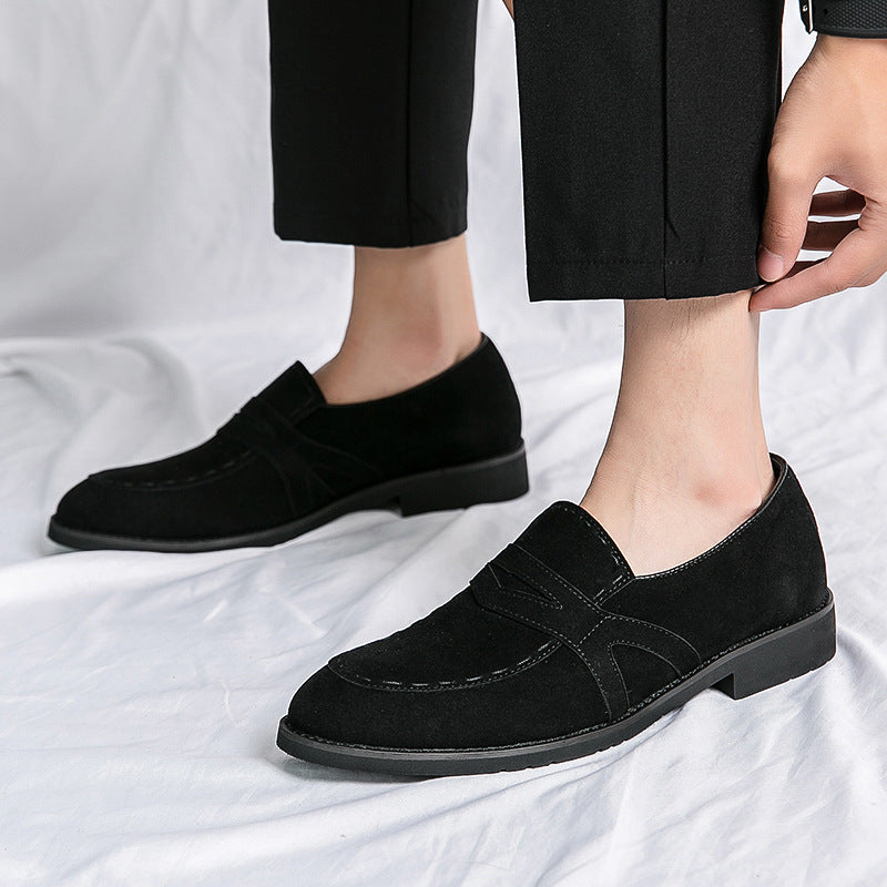 Zapatos de ante marrón para hombre elegante - Vestiria