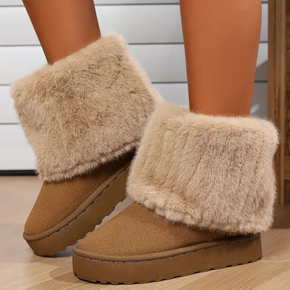 Botas Mujer Medias Punta Redonda