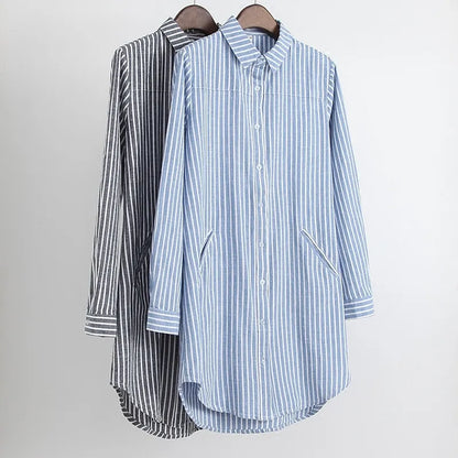 Blusa Mujer Rayas Ancha y Cómoda - Vestiria