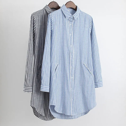Blusa Mujer Rayas Ancha y Cómoda - Vestiria