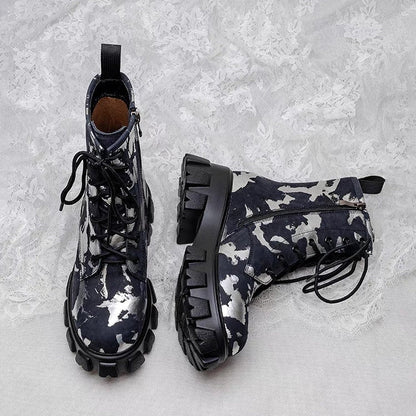 Botas Militares Mujer Estilo Urbano