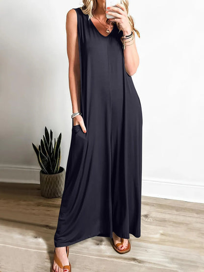 Mono Ligero Cuello en V con Bolsas - Vestiria