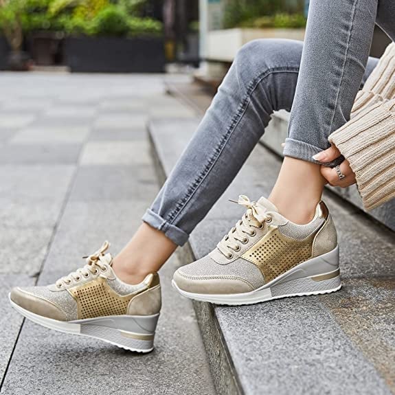 Zapatillas Mujer Deportivas con Cuña Interior Elegantes - Vestiria