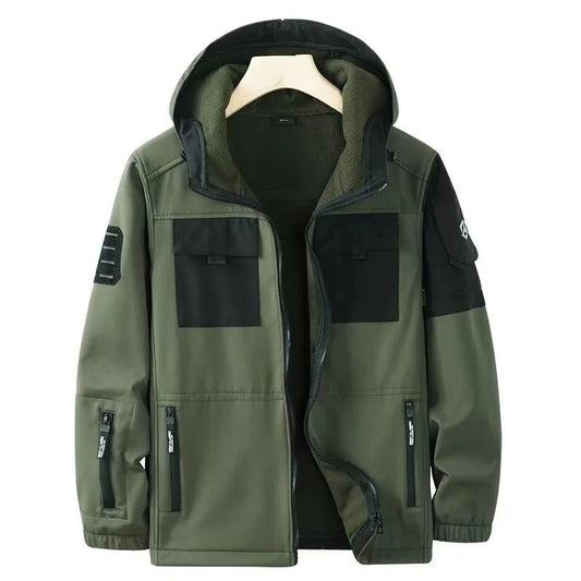 Chaqueta Trekking Hombre Impermeable Capucha - Vestiria