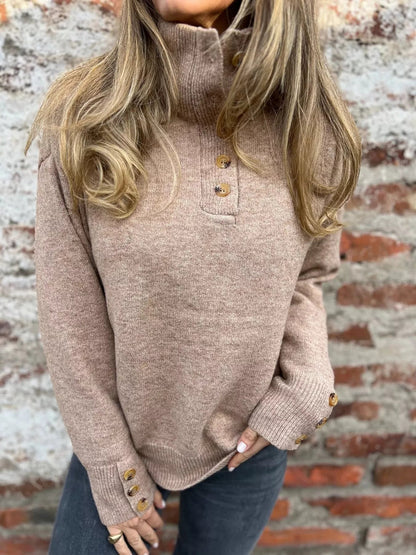 Jersey Cuello Alto Suave y Acogedor - Vestiria