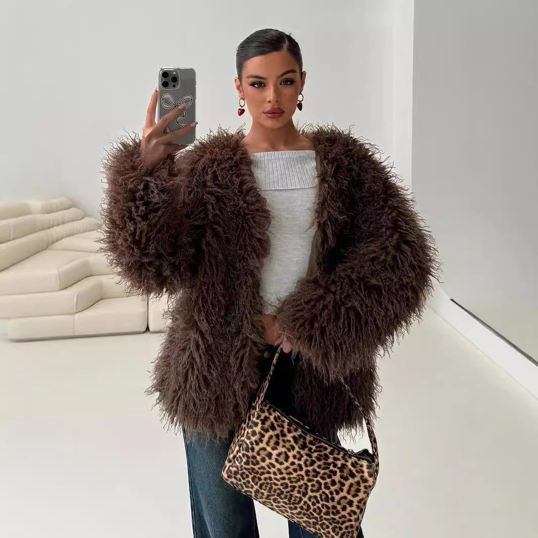 Chaquetón Mujer Acogedor Plush - Vestiria