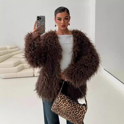 Chaquetón Mujer Acogedor Plush - Vestiria
