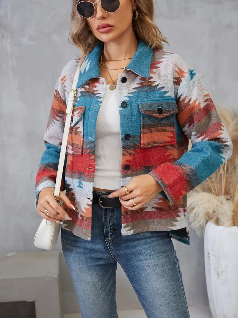 Chaqueta Mujer Algodón Estilo Retro - Vestiria
