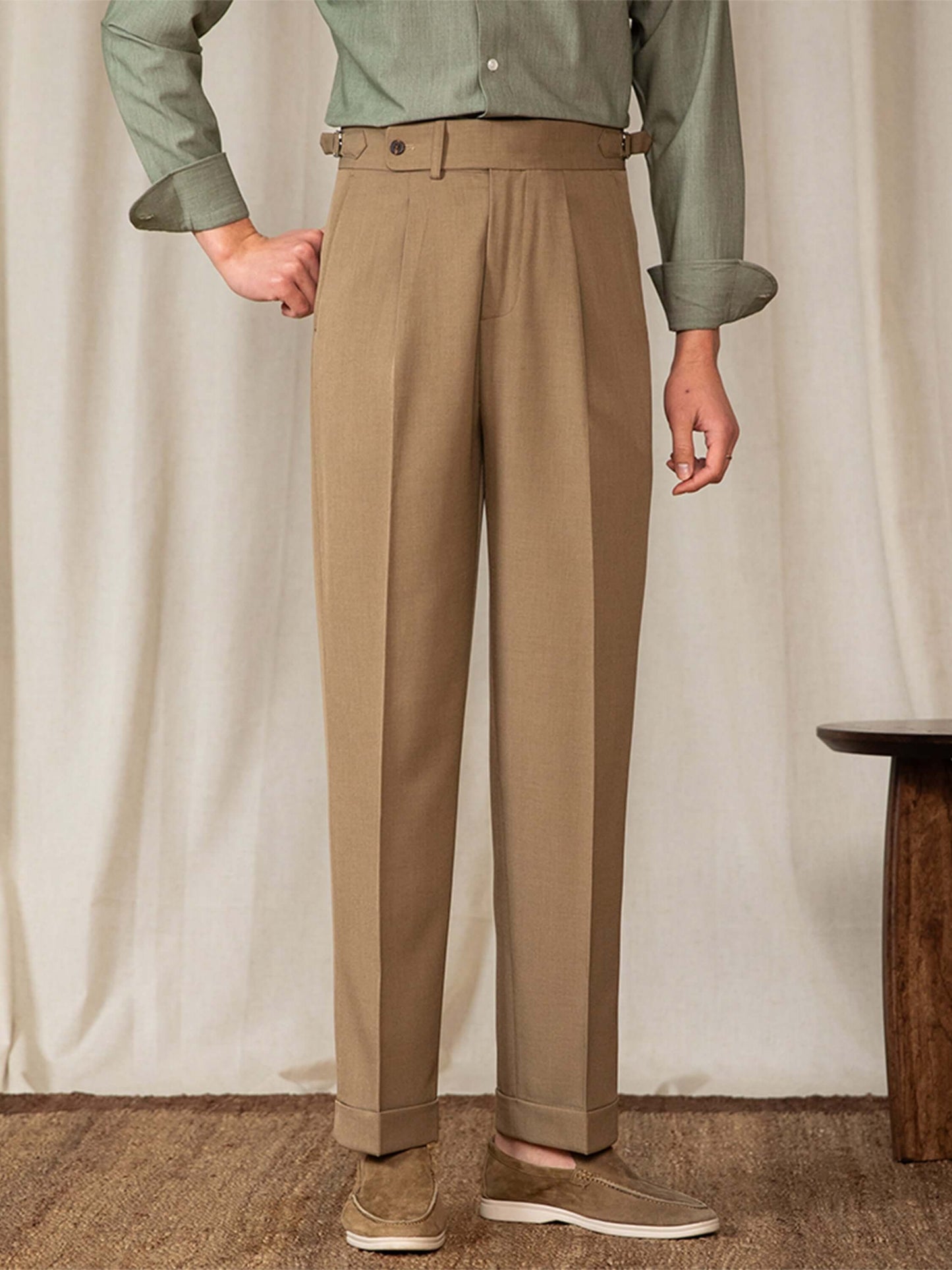 Pantalones Vaqueros Clásicos Hombre Alto Corte