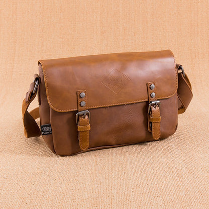 Bolso bandolera cuero hombre estilo clásico