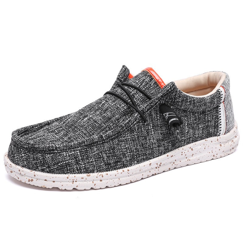 Mocasines Hombre Lona Respirable Slip On Clásicos