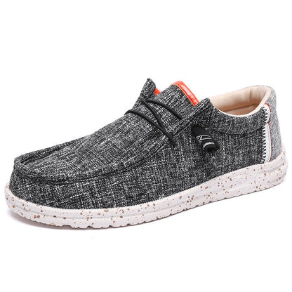 Mocasines Hombre Lona Respirable Slip On Clásicos