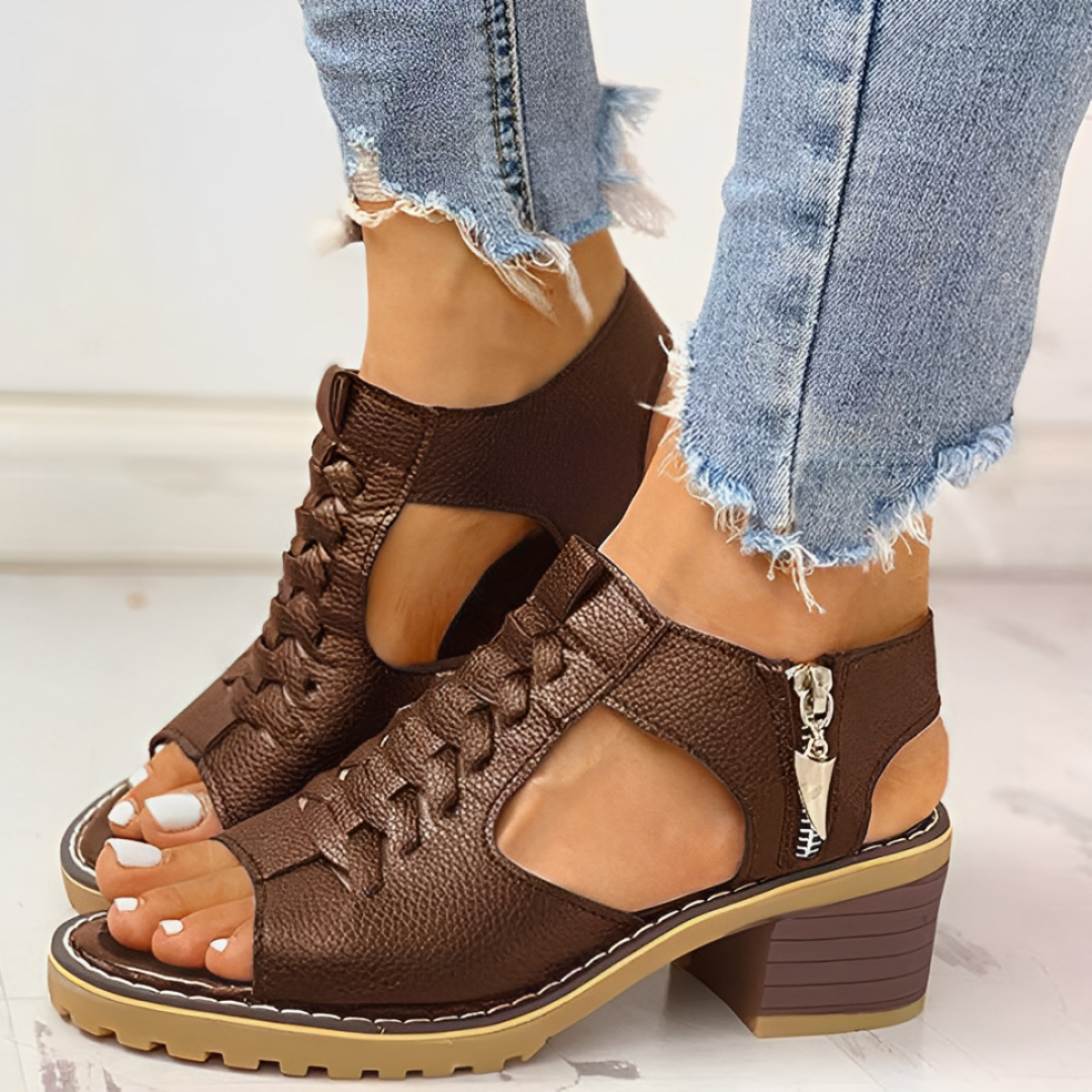 Sandalias Mujer Peep Toe de Moda - Vestiria