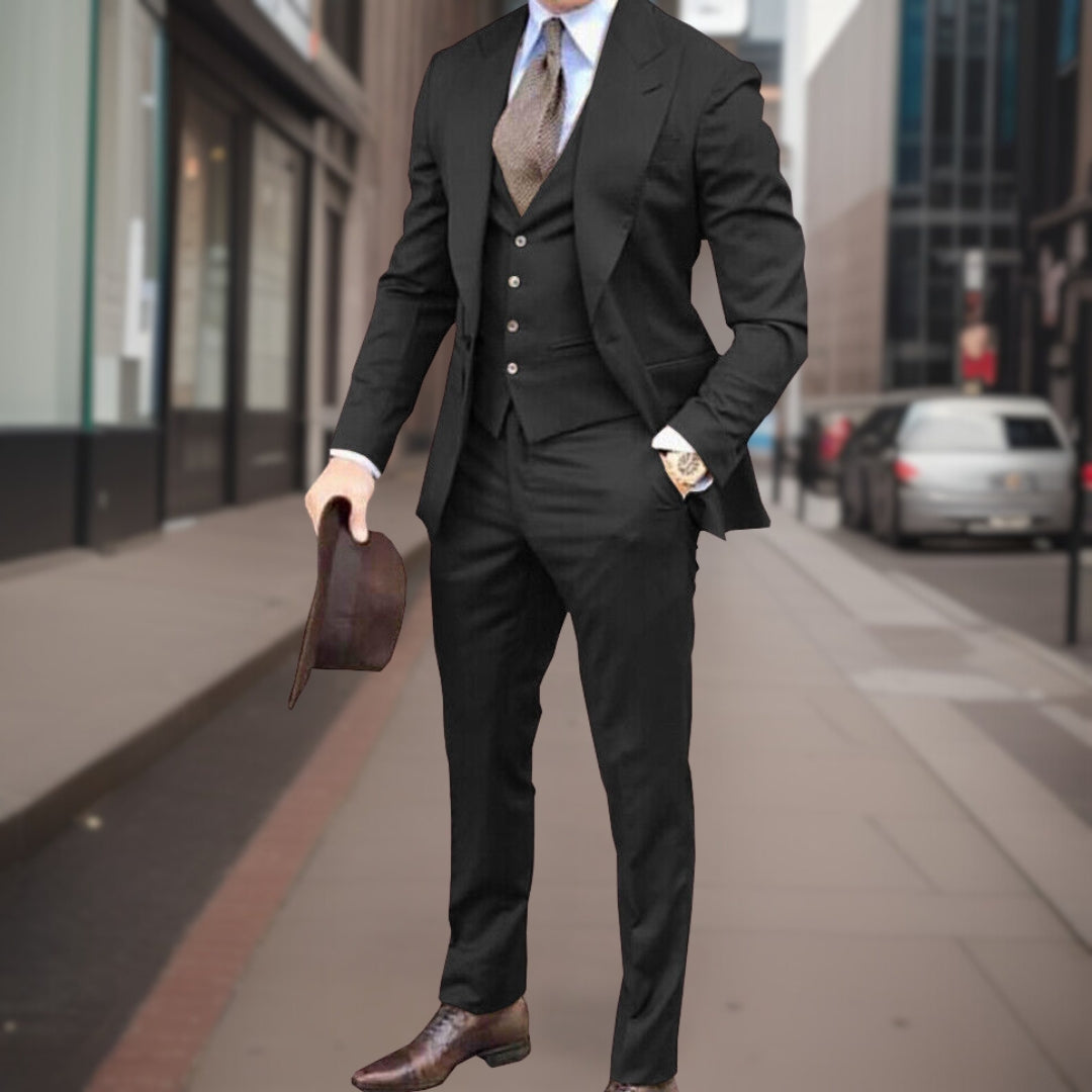 Traje Clásico Tres Piezas Elegante - Vestiria