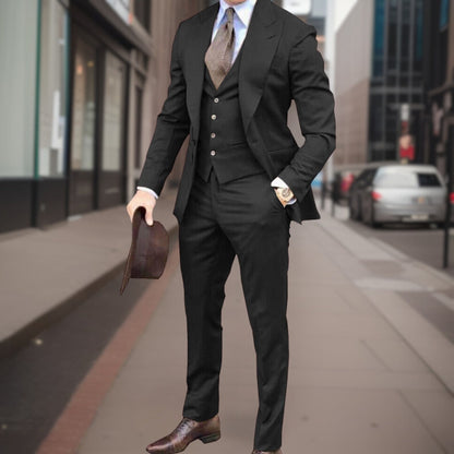 Traje Clásico Tres Piezas Elegante - Vestiria