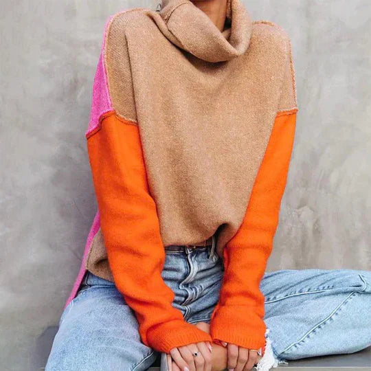 Sudadera de punto estampada colorida - Vestiria