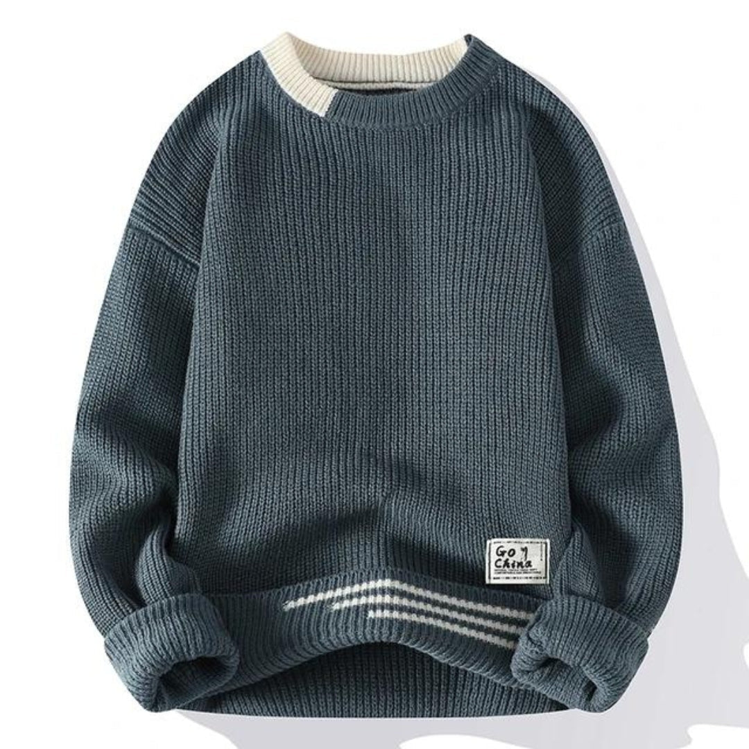 Sudadera de punto cálido para hombre