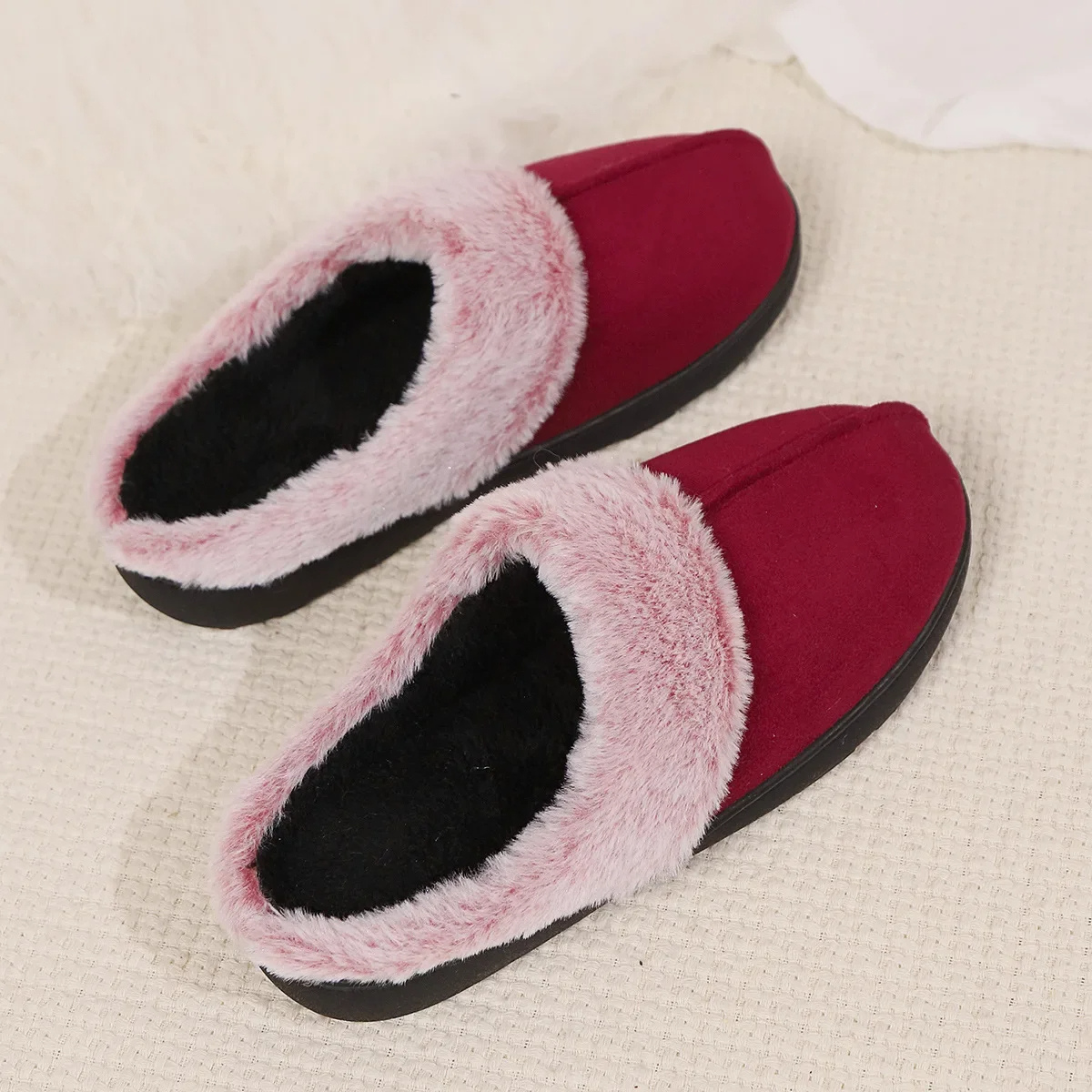 Pantuflas Mujer Pelo Sintético Calentitas