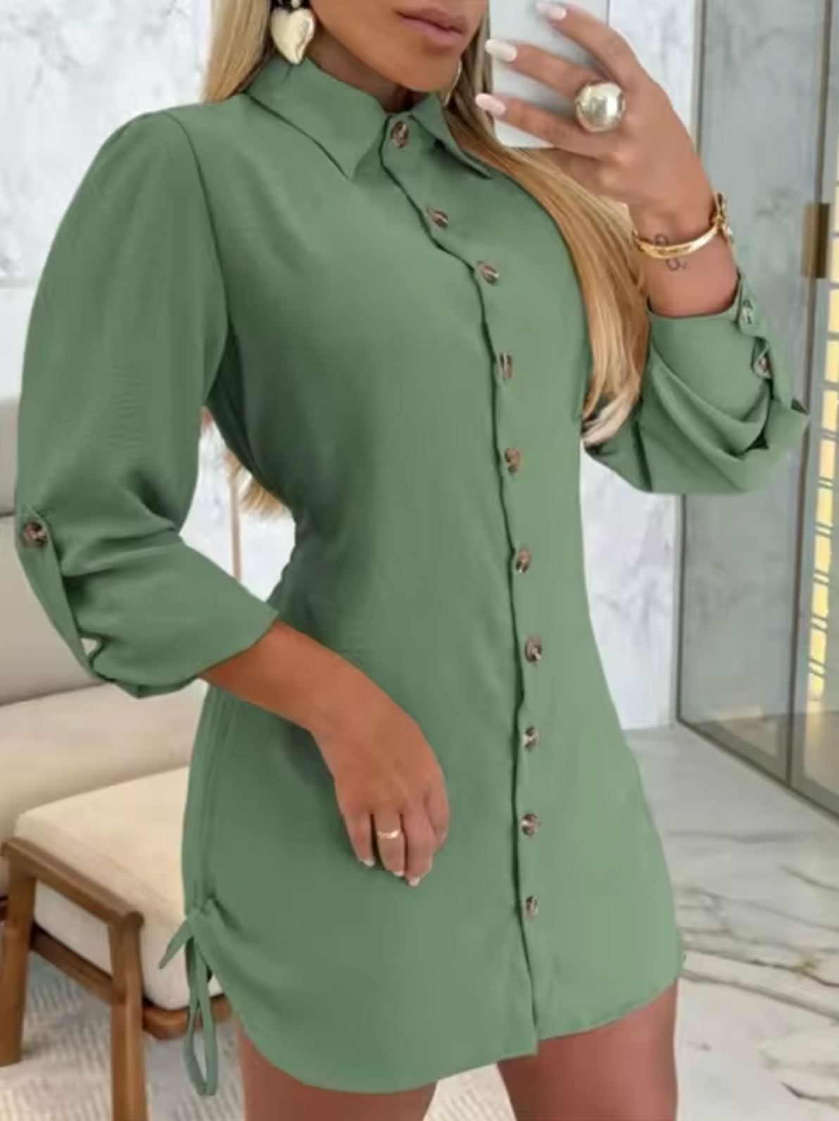 Vestido Camisero Chic Mujer