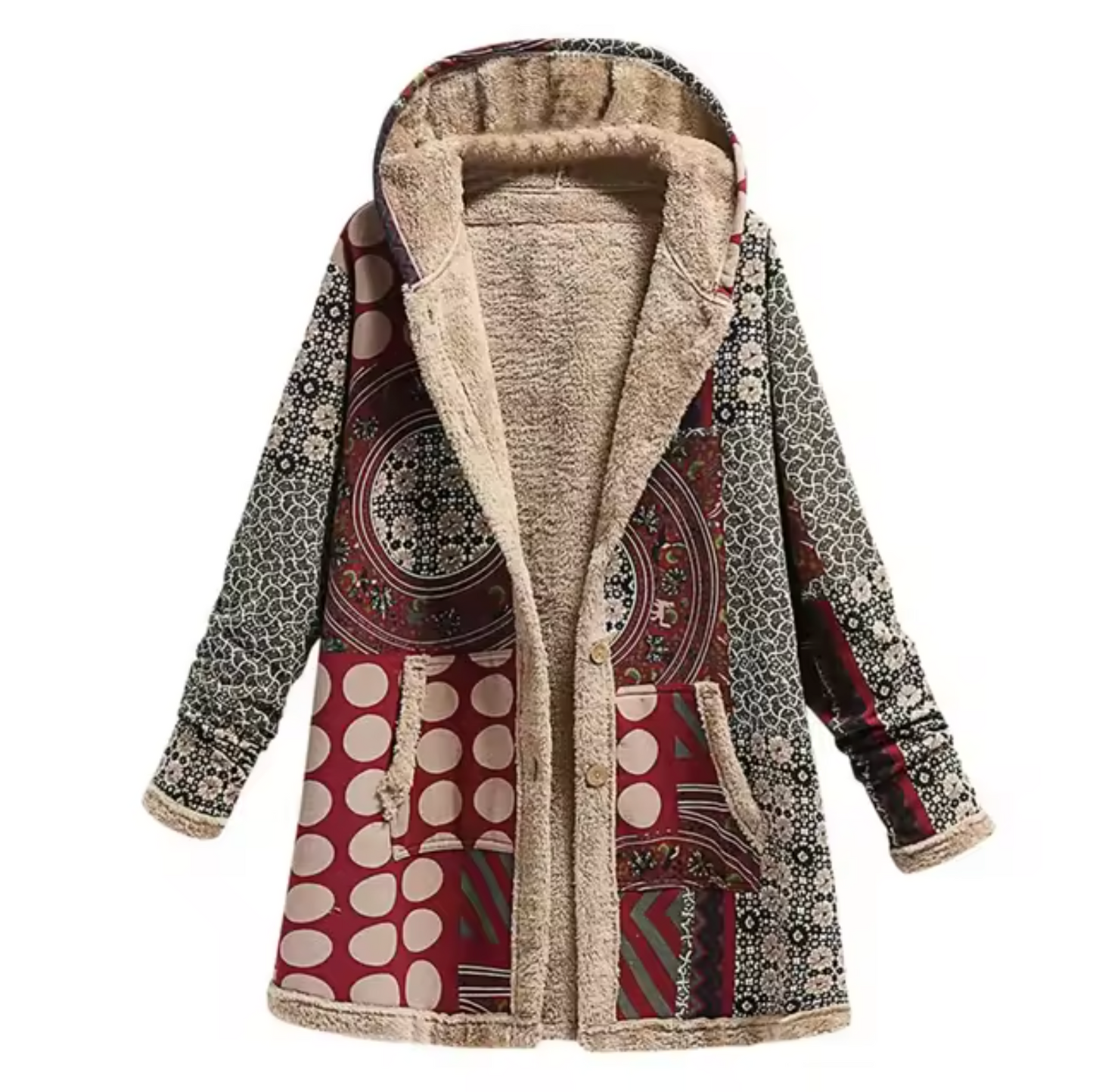 Chaqueta Invierno Acogedora con Capucha