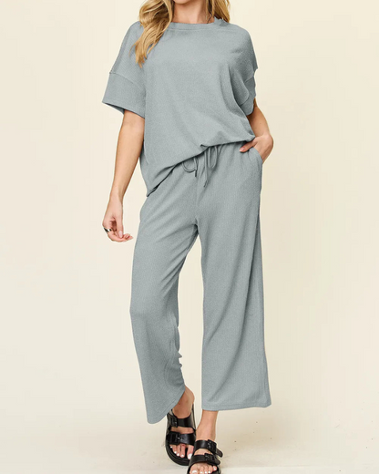 Camiseta y Pantalón Conjunto Cómodo Mujer