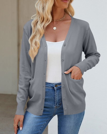 Chaqueta de Invierno Cuello Alto Bolsillos