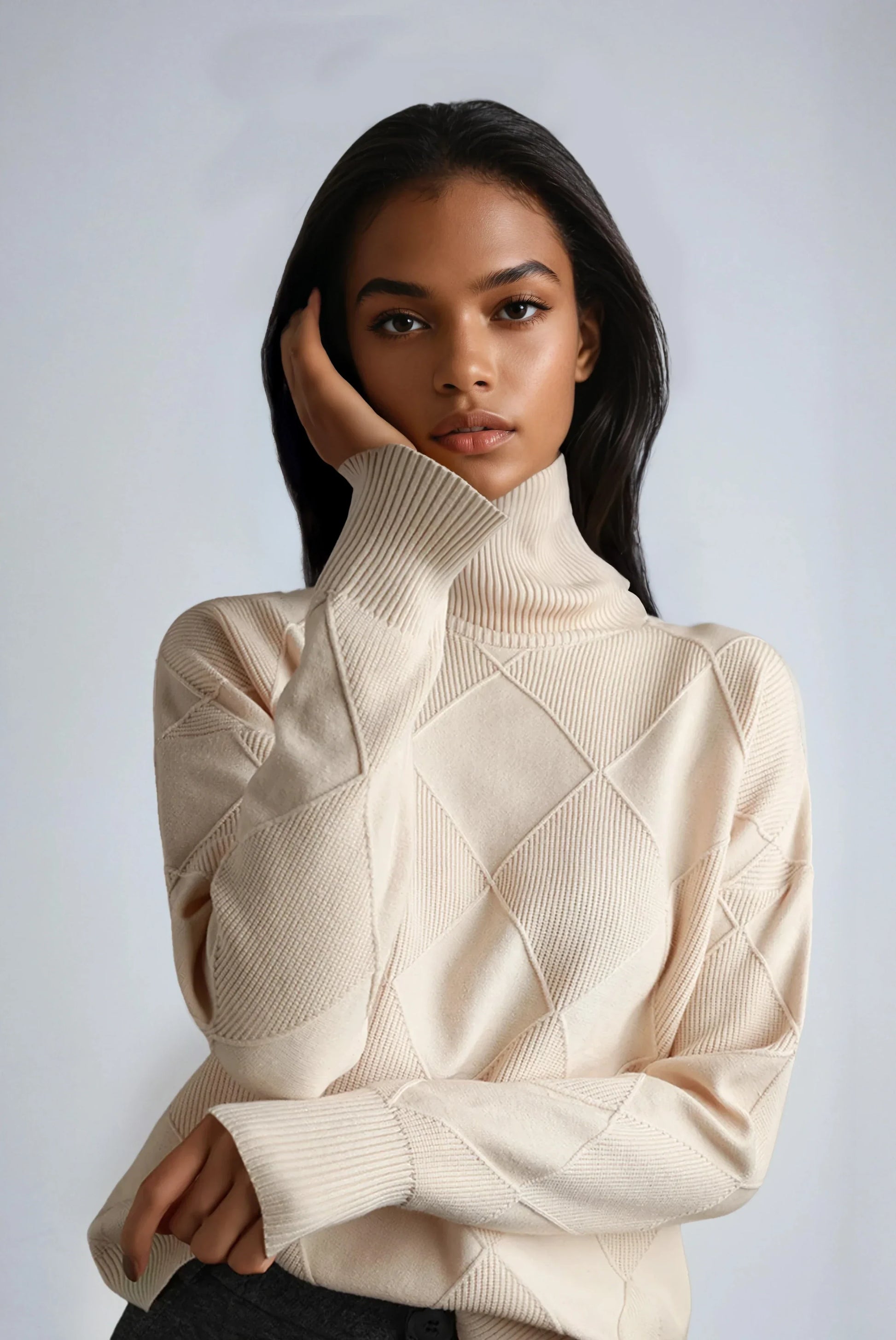Sudadera Mujer Cuadros Invierno Cálido - Vestiria
