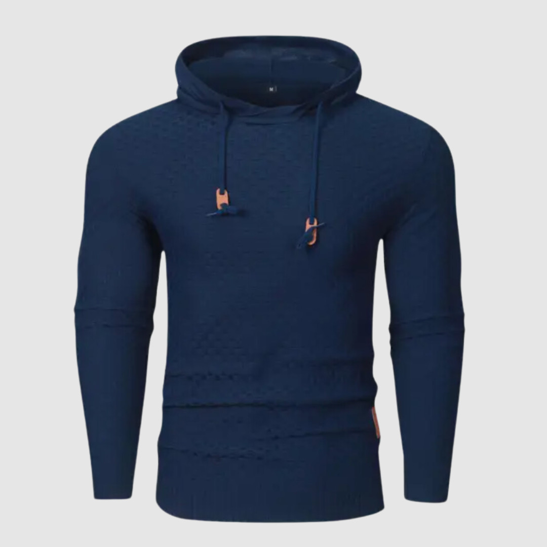 Sudadera Hombre Capucha Cuello Alto