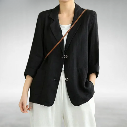 Chaquetilla Mujer Casual Elegante Corte Libre