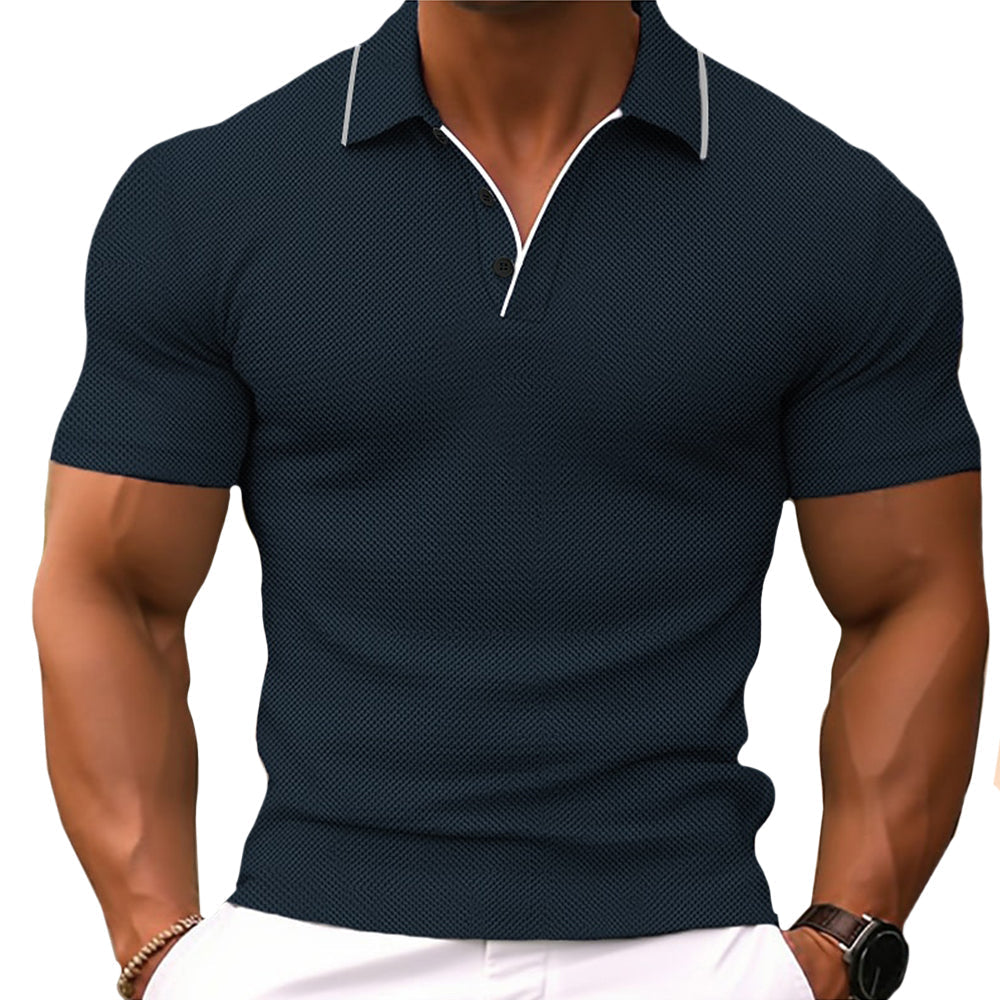 Camisa Polo Hombre AJustada con Cierre Botones
