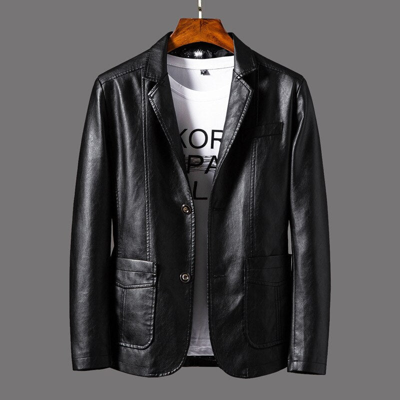 Chaquetón de Cuero Hombre Estilo Clásico - Vestiria