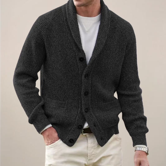 Cárdigan Hombre Primavera Cuello Chal - Vestiria
