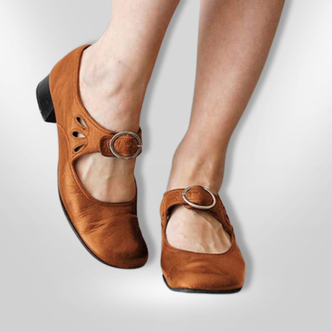Sandalias Cuero Comodas con Tiras Cruzadas
