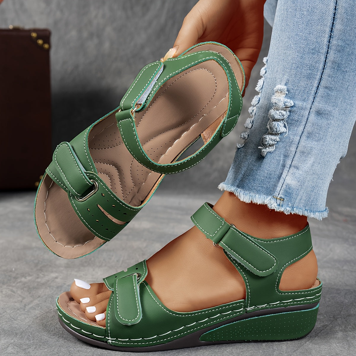 Sandalias de Cuña Comfort Mujer Elegantes