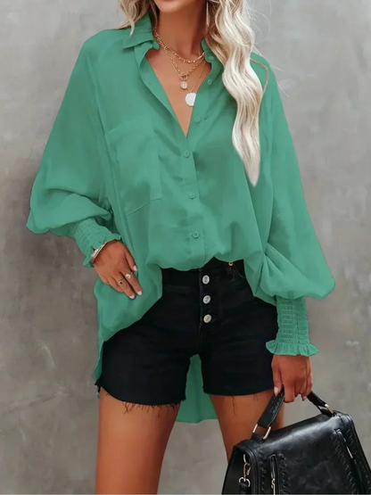 Blusa Polo Mujer Manga Larga Clásica