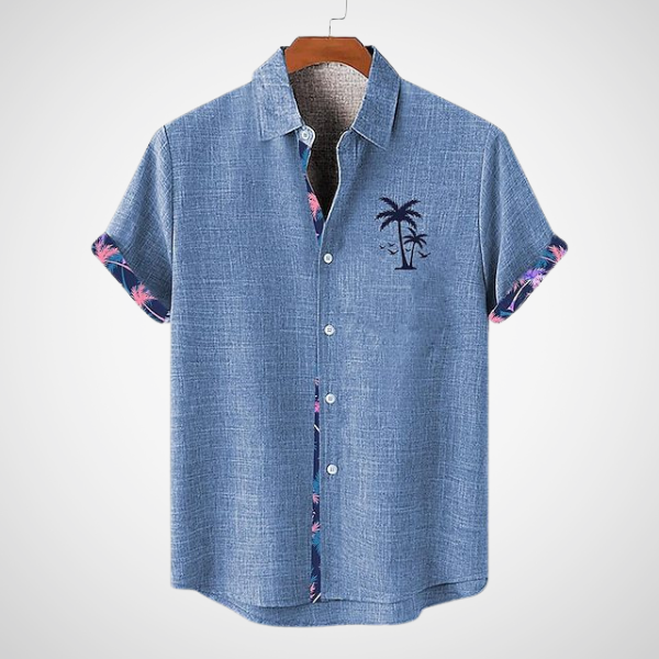 Camiseta Hombre Cuadros Estilo Casual