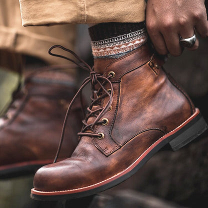 Botas de piel cómodas para hombre - Vestiria