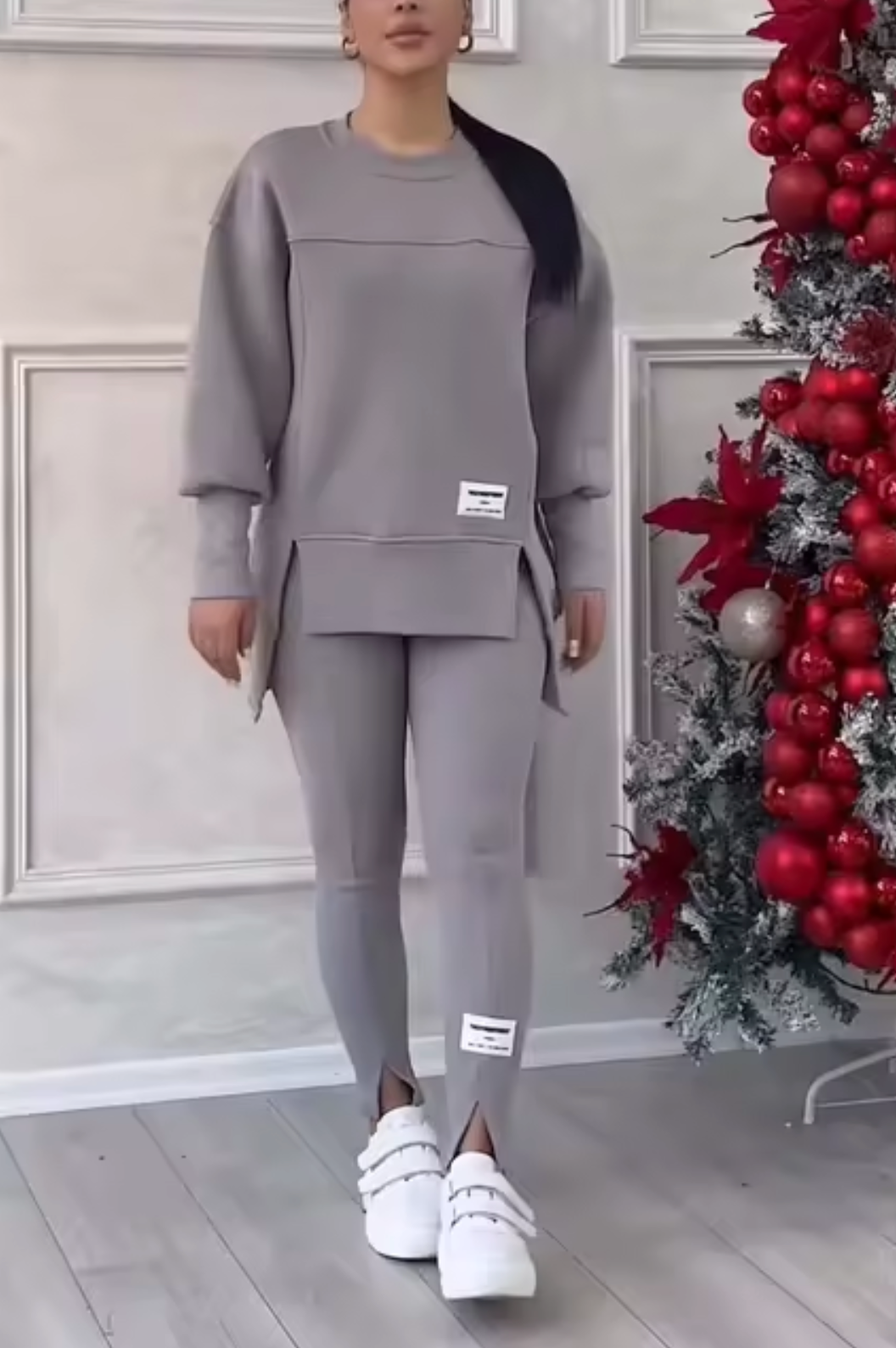 Conjunto de punto cómodo mujer