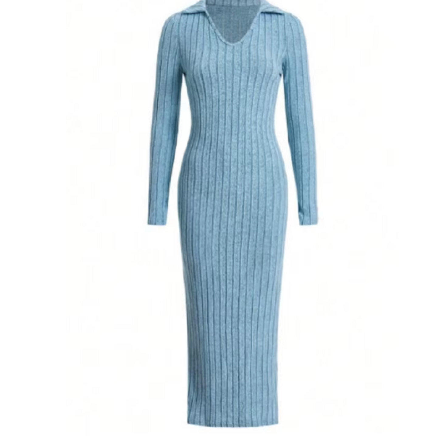Vestido Largo y Cómodo de Punto para Mujer